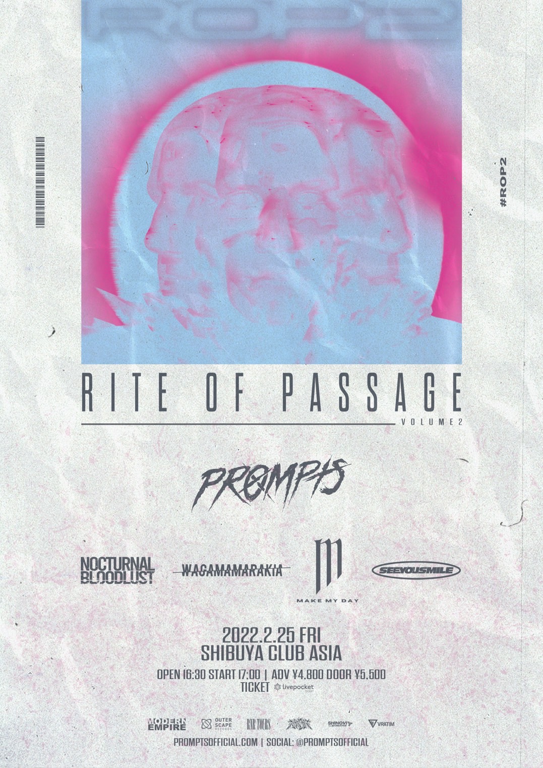 PROMPTS pre.  “RITE OF PASSAGE vol.02” 出演決定