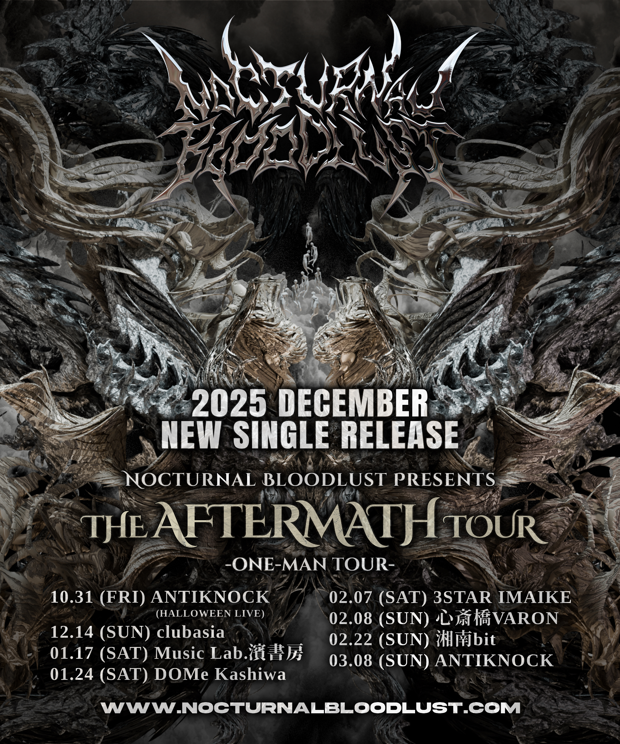 NOCTURNAL BLOODLUST ONE MAN TOUR “THE AFTERMATH”